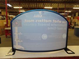 TF-406 Aero Tabletop Display with Aluminum Extrusion Frame and Tension Fabric Graphic -- View 2