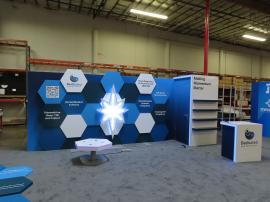 Reconfigurable Gravitee Custom Inline with SEG Fabric  and Printed Hexagon Felt Graphics -- View 2